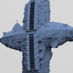 untitled.1328.png OBJ file Art Deco Sci-Fi Disk Ship 12・3D printable design to download, aramar