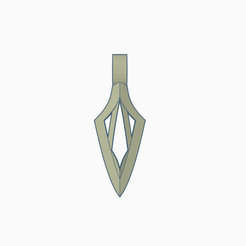 Double top.png Free STL file Double Arrowhead Jewel・Model to download and 3D print