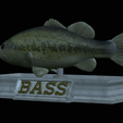 Bass-statue-19.png fish Largemouth Bass / Micropterus salmoides statue detailed texture for 3d printing