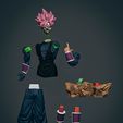 Diorama-22.jpg Black Son Goku Super Saiyan Rose Dragon Ball 3D Printable