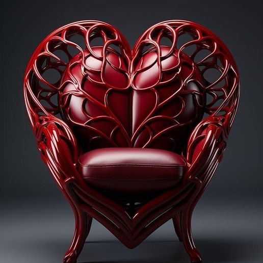 Heart Embrace Chair - 3D model önizlemesi