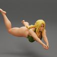 Girl-0002.jpg Beach Volleyball Girl in Bikini Returns a Ball in a Jump 3D Print Model