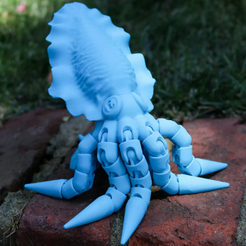 cut1.png STL-Datei (Kommerzielle Lizenz) Print-In-Place-Gelenk-Tintenfisch・3D-Druckvorlage zum Herunterladen