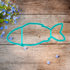 2021-04-19_10-43-05.png STL file cookie cutter roach fish・3D printing template to download