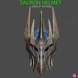 01.jpg Sauron Helmet - Lord Of The Rings 3D print model