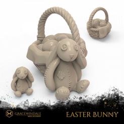 1000X1000-Gracewindale-bunny-1.jpg STL file Easter Bunny & Eggs・3D print model to download
