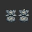 cute-bat-sitting-in-big-pumpkin-14.jpg hallowen cute bat sitting in big pumpkin decor