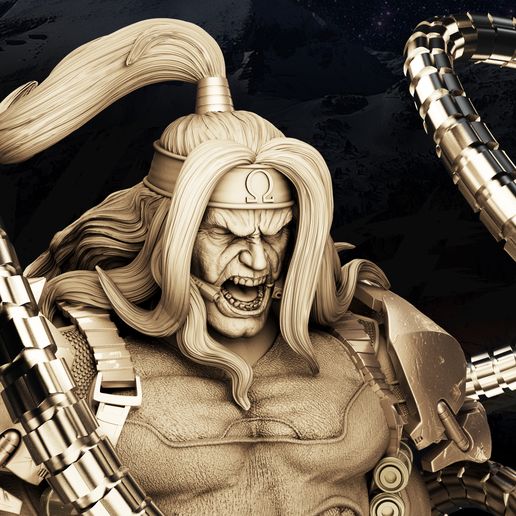 👤 Wicked Marvel Omega Red Bust: Tested and ready for 3d