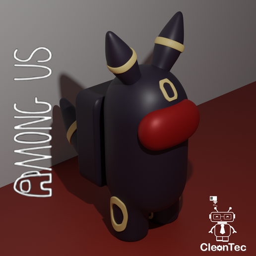 🐉 AMONG US POKEMON UMBREON )・ 3D File for ・Cults