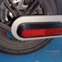 : Ei ¢ Archivo STL Protector de rueda para el scooter eléctrico Xiaomi Pro 2/1s/M365, piezas reflectoras de seguridad delanteras y traseras,・Modelo de impresión 3D para descargar, Bricoloup3d