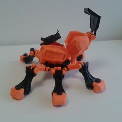 20141125_140726.jpg Free STL file L'araignée articulée・3D printable design to download