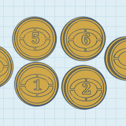 Overdrivenumbers.png POWER RANGERS OPERATION OVERDRIVE/GOGO SENTAI BOUKENGER SYMBOL COIN