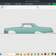 Screenshot-8338.png 1964 CHEVROLET IMPALA SS , hollow model shell body, resin or fdm, stl file