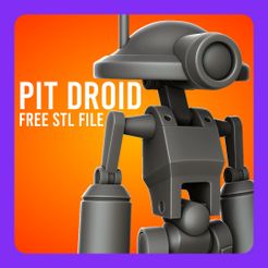 01.jpg Бесплатный STL файл ▷ Pit Droid・Шаблон для 3D-печати для загрузки