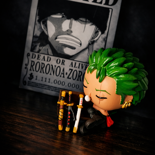 Roronoa Zoro Funko Style STL Set (Figure + Wanted Poster Base)