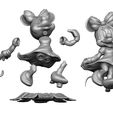 parts-q.jpg Minnie mouse con flor. STL 3d imprimible montar y sólido.