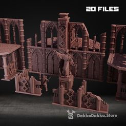 1.jpg 3D file Gothic Terrain・3D printer model to download