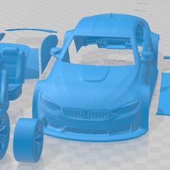 BMW-M4-GTR-Street-Cristales-Separados-1.jpg Fichier 3D BMW M4 GTR Voiture de rue imprimable・Idée pour impression 3D à télécharger