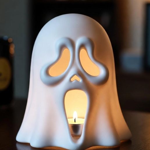 The Screaming Ghost Tealight