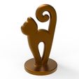 untitled.107.jpg Cat Statue with Base
