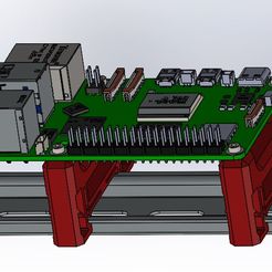 ISO.jpg Sleek 3D Printed Horizontal DIN Rail Mount for Raspberry Pi 5 - Streamlined and Efficient Design