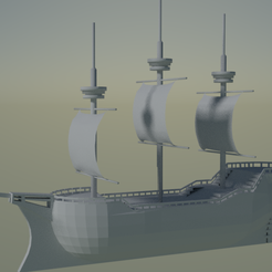 naviooo1.png STL file Medieval Ship 3D・3D printable model to download