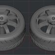 Sin-título3.jpg Speed line gra Wheels with tires, Renault Clio Norev 1/18