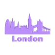London_all.stl Wall silhouette - City skyline Set