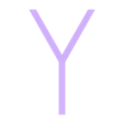 Y.STL Alphabet and numbers 3D font "Geo