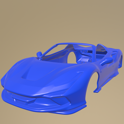 b05_013.png STL file Ferrari F8 Spider 2020 PRINTABLE CAR BODY・3D printing model to download