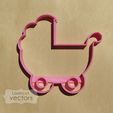 cochecito-cortante.jpg baby stroller cookie cutter- baby shower cookie cutter