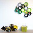 IMG_7209.jpg 3D-Datei Toniebox Hexagon Shelf・Design für 3D-Drucker zum herunterladen