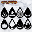 project_20230929_1442149-01.png 8 Paare Halloween Ohrring Bündel w Gegensätze Anhänger Pack Schlüsselanhänger viel