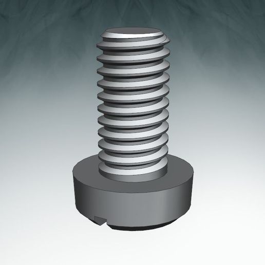 ISO_1207_screw_M4x8 3D model