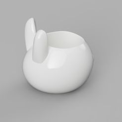 444444.jpg STL file Rabbit pot / rabbit pot・3D printer design to download, Daniel0491