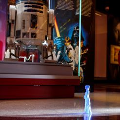 Prinzessin Leia R2D2 Hologramm Lampe STL Star Wars
