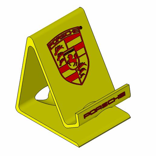 SMART PHONE PORSCHE HOLDER MOBILE CHARGING STATION 3D model