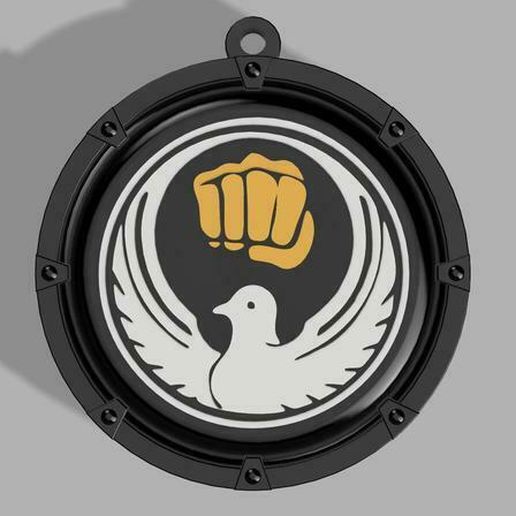 5dbeec35-de3f-40ba-b458-2a36a8e76ee2.jpg Wado-Ryu Karate Medallion/Keyring