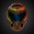 DoomGuyHelmetFront.jpg Doom Guy Helmet for Cosplay 3D print model