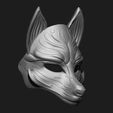 3-2.jpg Kitsune Mask Anime Mask 3D print model