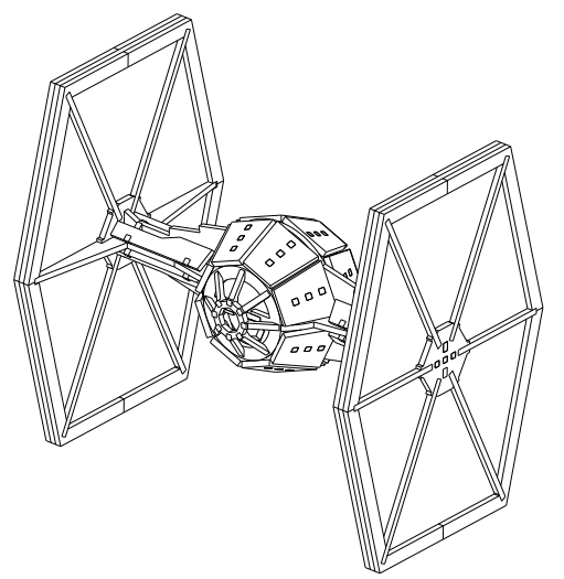 download file star wars tie fighter 3d printing design cults