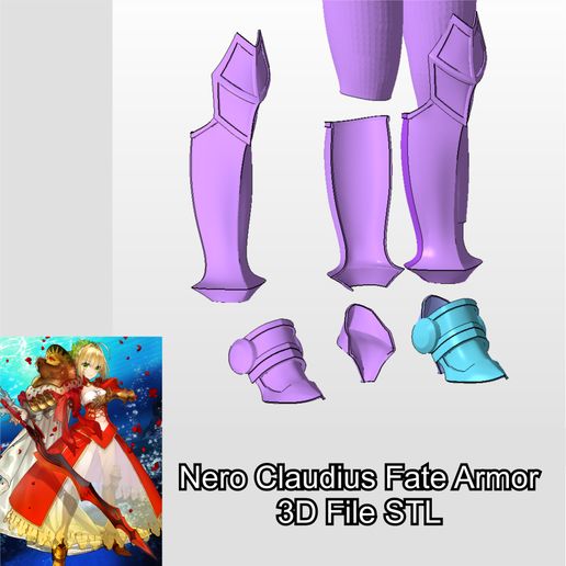 7.jpg Nero Claudius Armor Lion 3d Files Stl Prop Fate Grand Order