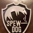 WP_20190102_17_43_03_Pro.jpg Spewdog Beer Mat / Drinks Coaster - Brewdog Parody