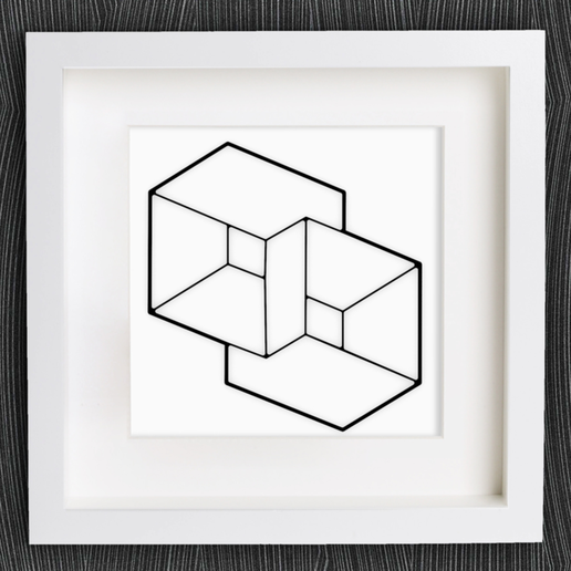 Customizable Geometry Two Boxes 3D model