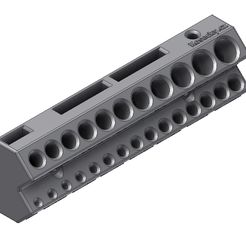 drzak-vrtaku-vetsi.jpg Free STL file Wallmount drill bit holder・3D printer model to download