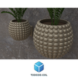 66.png Pot for plants, small and large circle pattern - Pot for plants, small and large circle pattern