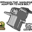 BOLT_TMC_DMC.jpg Tippmann TMC to MCS BOLT or Blizzard Adapter with dual mag cover