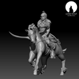8.png Emillen - The Aes Sidhe Hero Female  (Mounted, with helmet)