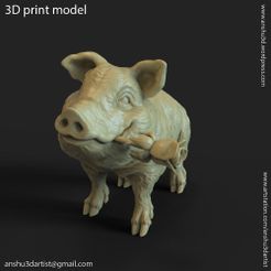 Pig_vol1_K1.jpg 3D-Datei Schwein vol1 Miniaturfigur・3D-druckbares Modell zum Herunterladen