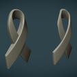 W_Ribbon-01.png 3D file Cancer Ribbon・3D printing template to download